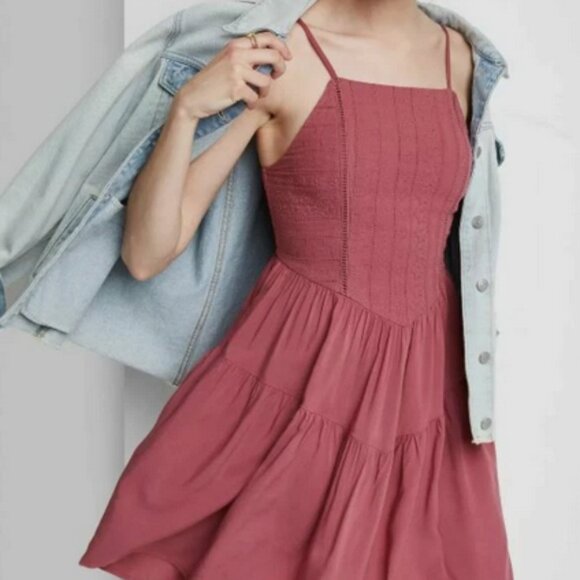 Wild Fable Pink Summer Dress with Pockets - Picture 4 of 11